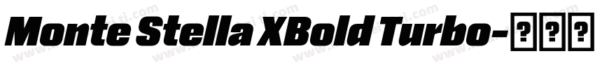 Monte Stella XBold Turbo字体转换